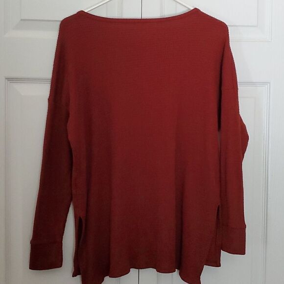 AmericanĀ Eagle Outfitters Women's V Neck Waffle Knit Shirt Size Small - Picture 5 of 7